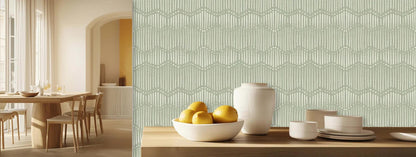 Wavy Texture Green wall art - XWALLX