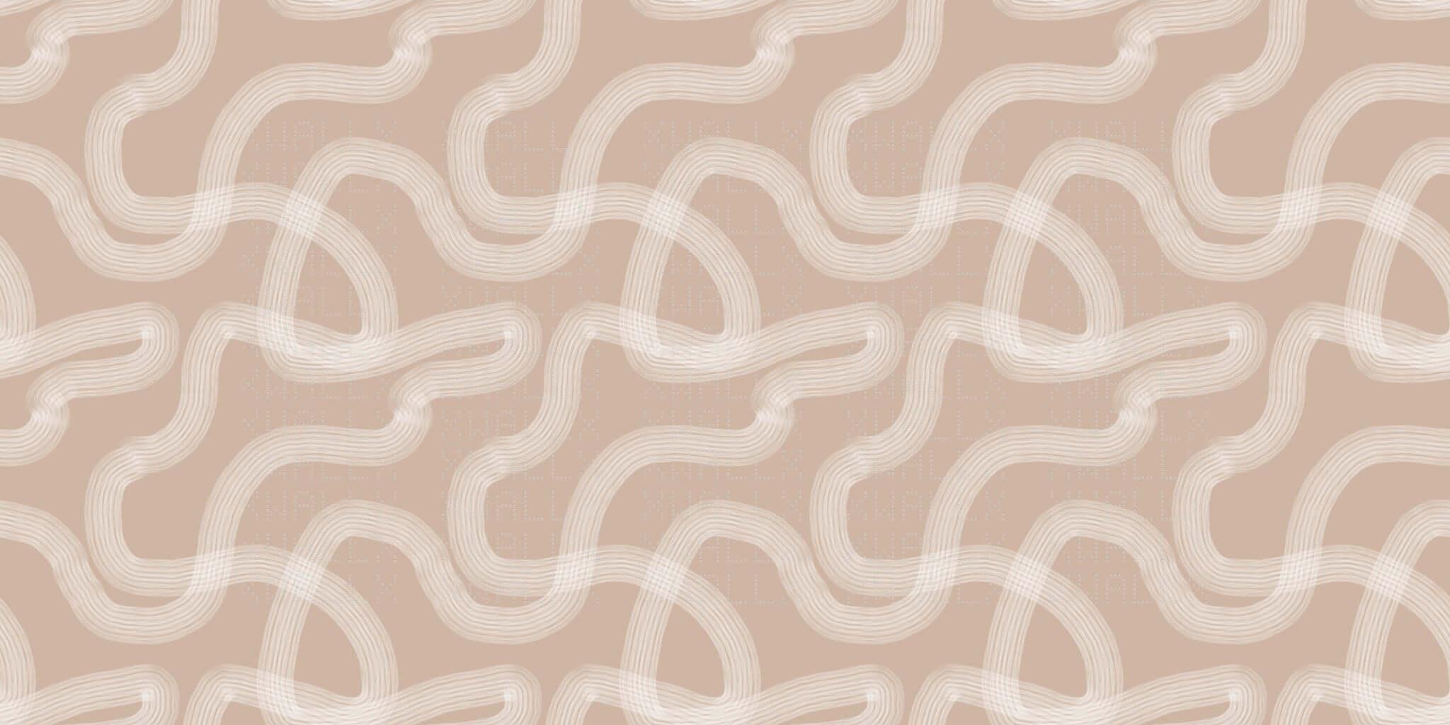 Wavy Contour Lines Wallpaper Mural
