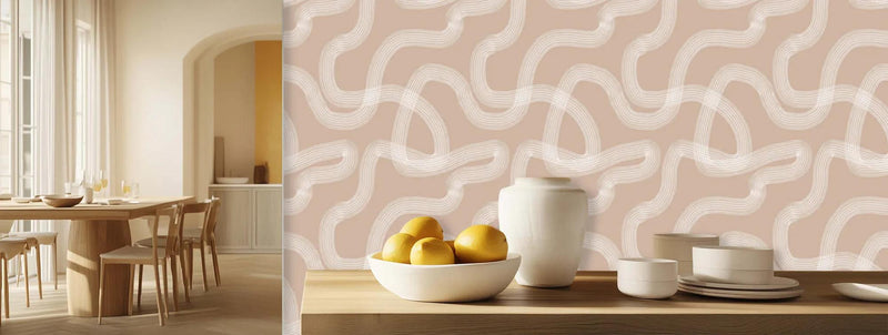 Wavy Contour Lines wallpaper - XWALLX