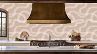 Wavy Contour Lines wall art - XWALLX