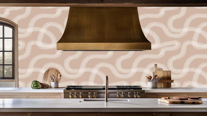 Wavy Contour Lines wall art - XWALLX