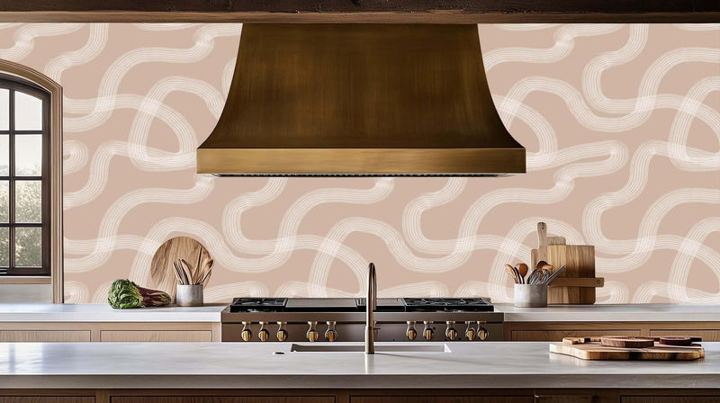 Wavy Contour Lines wall art - XWALLX