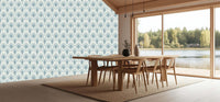 Damask Baroque Scroll wallpaper mural 