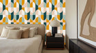 Bold Abstract Waves wall mural 