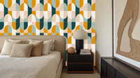 Bold Abstract Waves wall mural 