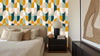 Vibrant Abstract Waves Wall Mural