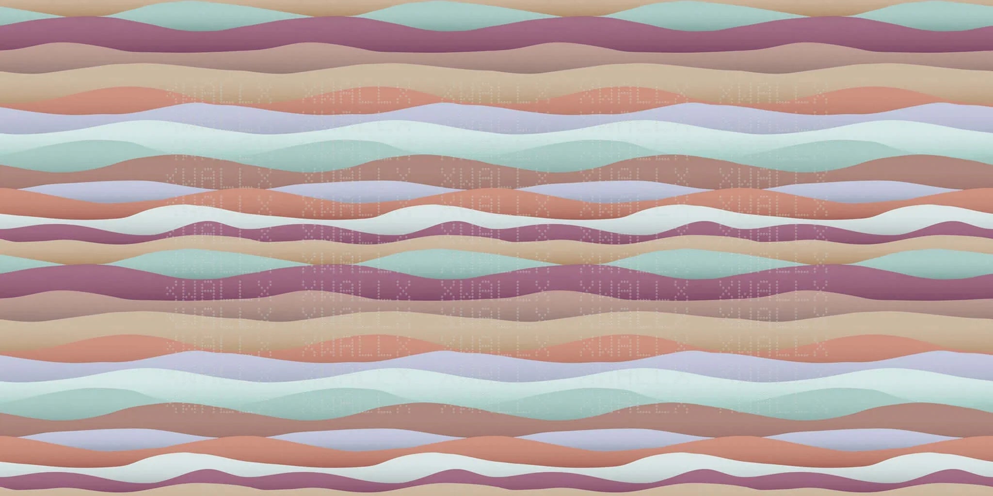 Flowing Color Waves Artistic Wall Mural