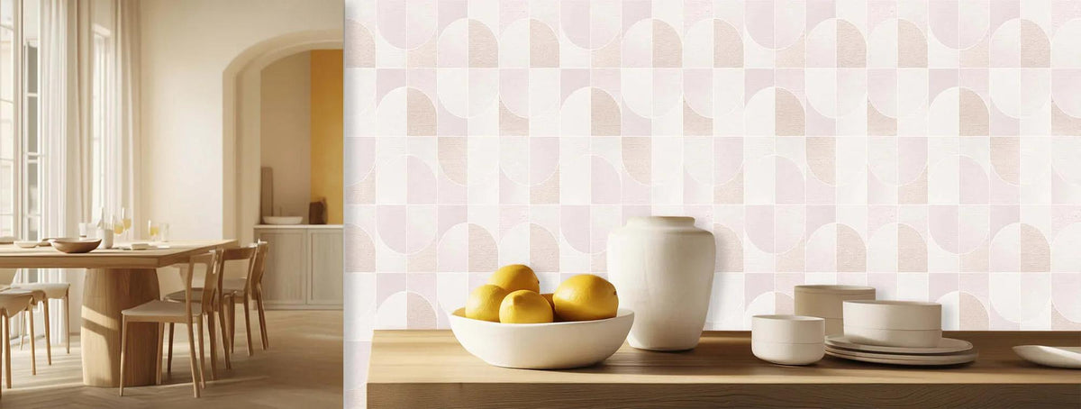 Geometric Wave Wall Mural for Contemporary Spaces wallpaper - XWALLX