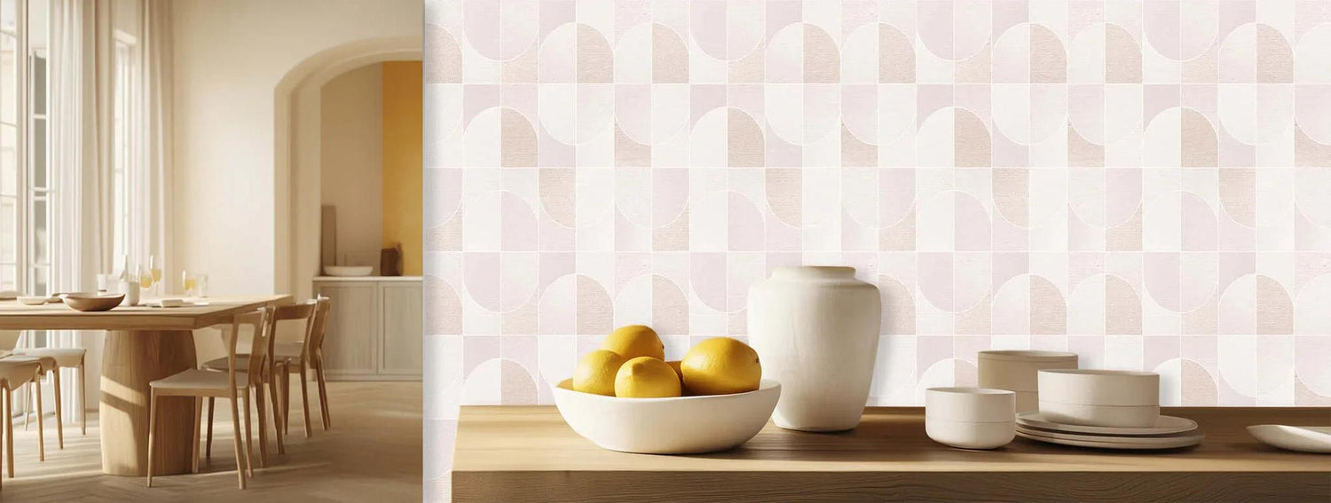 Geometric Wave Wall Mural for Contemporary Spaces wallpaper - XWALLX