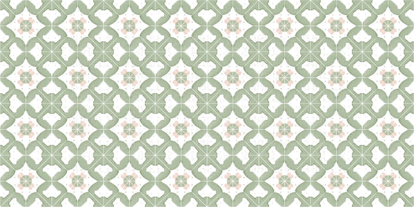 Sakin Floral Geometrik Duvar Posteri - Sample