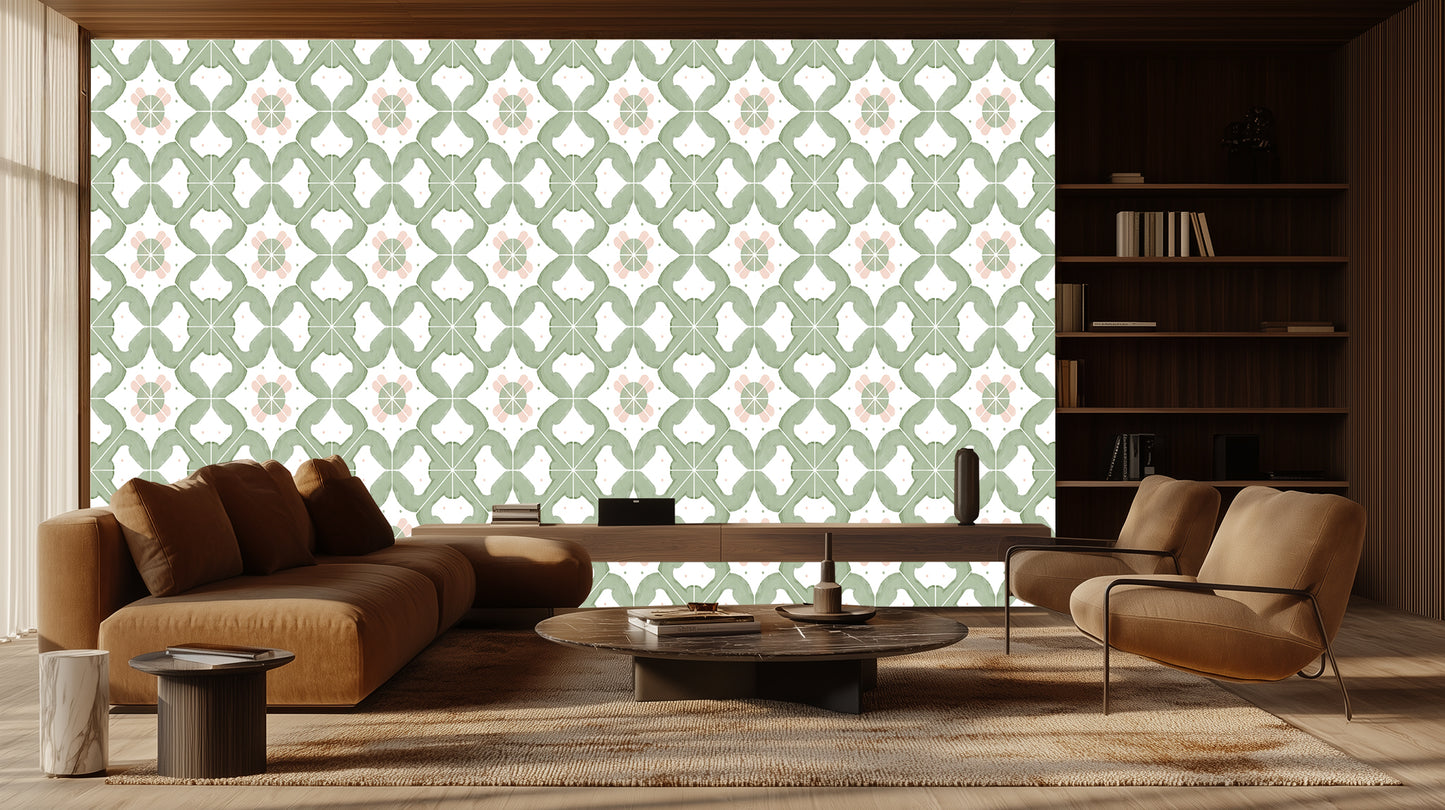 Serene Floral Geometric wall decor - XWALLX