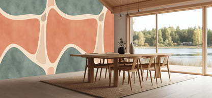 Organic Shapes Abstract wall mural - XWALLX