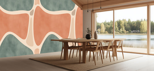 Organic Shapes Abstract wall mural - XWALLX