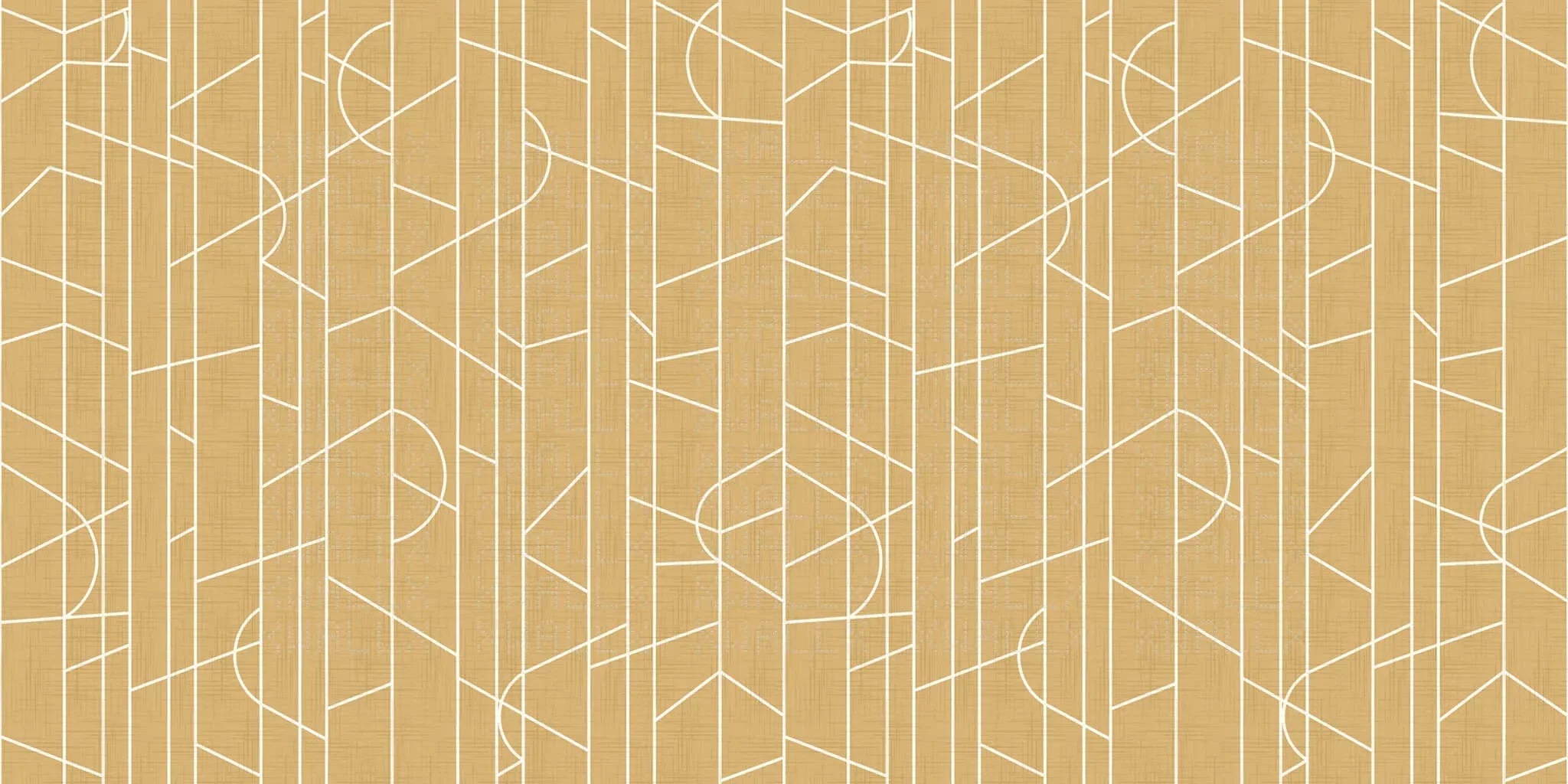 Geometric Forest Wall Mural for Modern Interiors