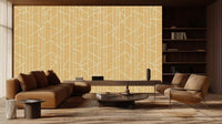 Geometric Forest for Modern Interiors wallpaper mural for a focused office wo...