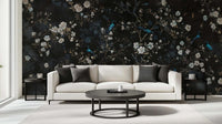 Blue Bird Mural wallpaper mural for a bathroom feature wallwall mural - XWALLX