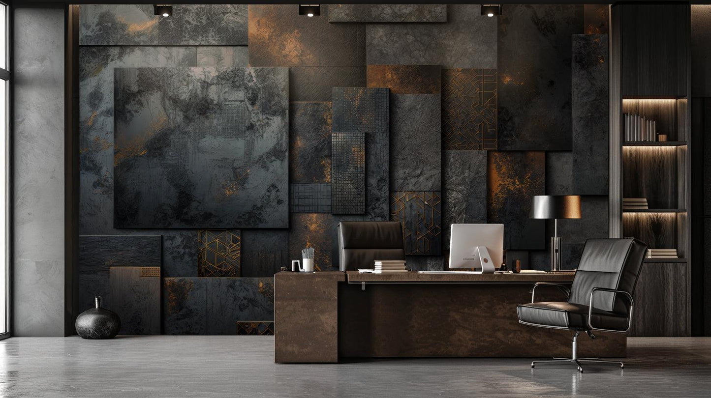 3D Industrial wallpaper mural - XWALLX