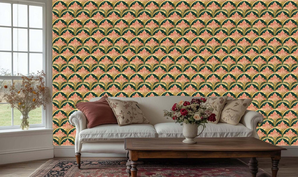 Gilded Scallop Art Deco wall decor - XWALLX
