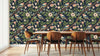Perched Birds Botanical Wallpaper Mural