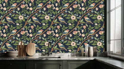Perched Birds Botanical wall art - XWALLX