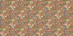 Crested Avian Bloom Wallpaper Mural