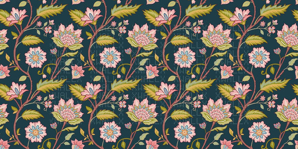 Chinoiserie Floral Çiçek Poster Duvar Kağıdı - Sample