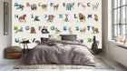 Whimsical Animal Alphabet poster duvar kağıdı - XWALLX