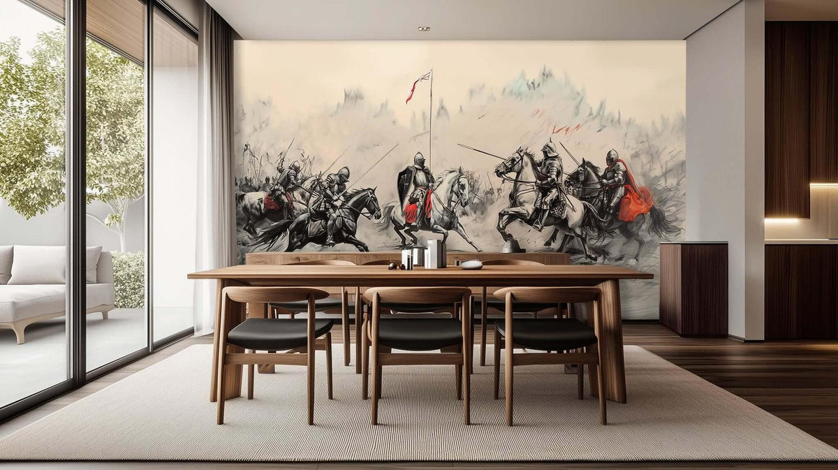 Epic Medieval Knights wall art - XWALLX