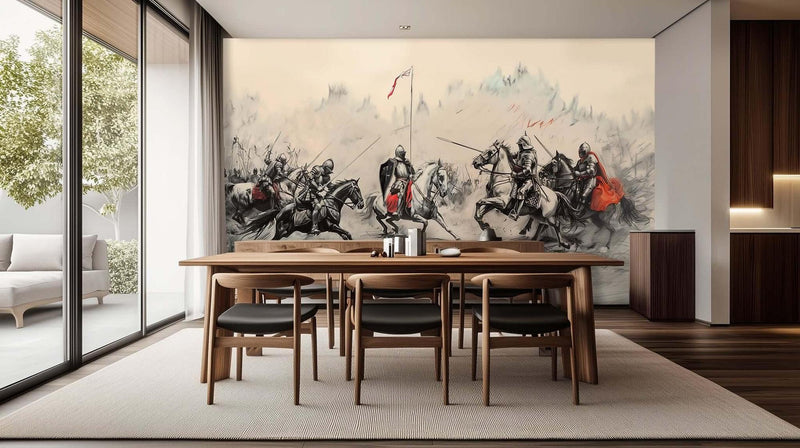 Epic Medieval Knights wall art - XWALLX