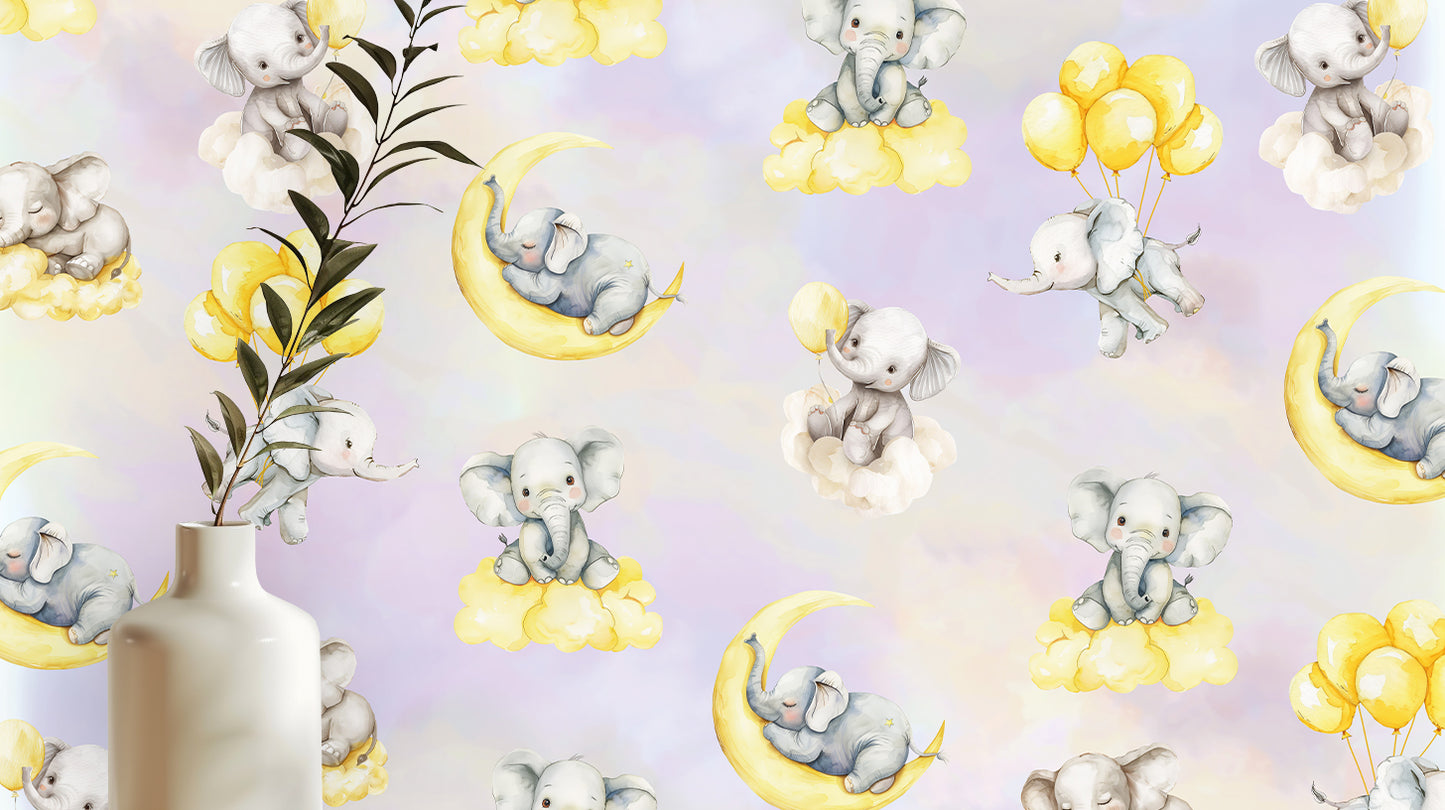 Whimsical Elephant Dreams wallpaper - XWALLX