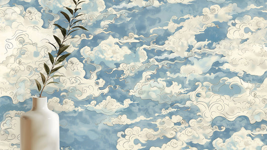 Whimsical Cloudscape wall mural - XWALLX