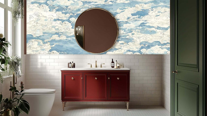 Whimsical Cloudscape duvar kağıdı - XWALLX