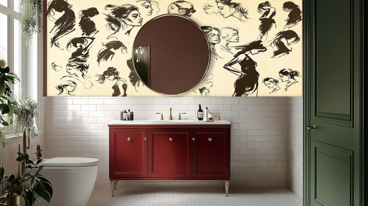 Graceful Silhouettes Sketch wall art - XWALLX