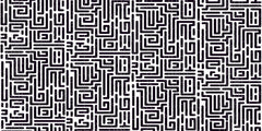 Intricate Maze Pattern Wall Mural