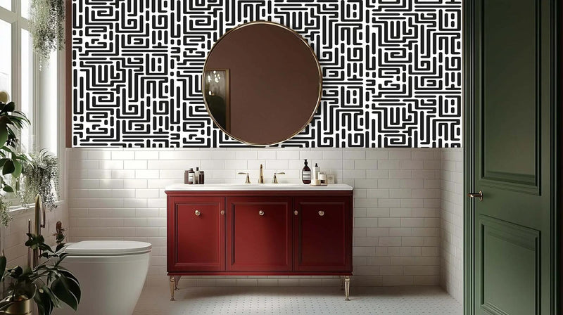 Karmaşık Labirent Deseni Duvar posteri Poster duvar sanatı - XWALLX