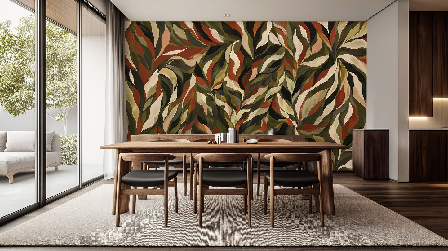 Lush Leafy Abstract wallpaper - XWALLX