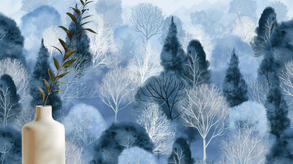 Serene Blue Forest wallpaper - XWALLX