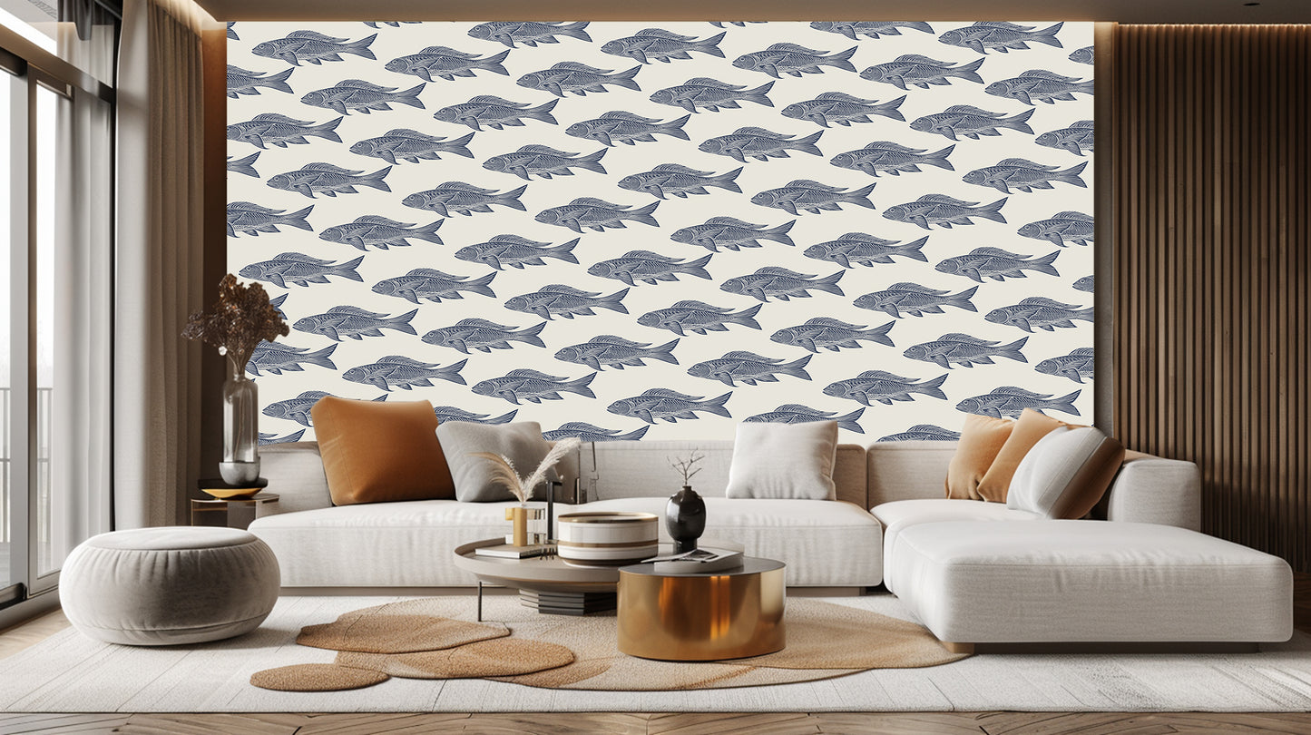 Graceful Fish Pattern wall decor - XWALLX