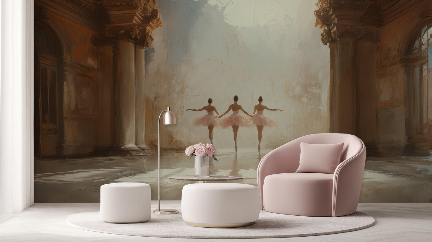 Ballet Dancers wall mural - XWALLX