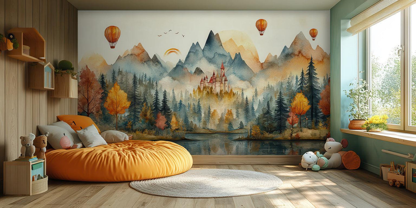 Fairy Tale Castle wallpaper mural - XWALLX