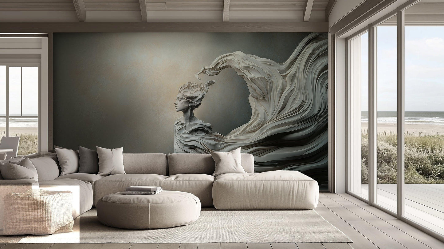 Abstract Sculpture wall mural - XWALLX