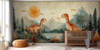 Dinosaur Friends duvar kağıdı - XWALLX
