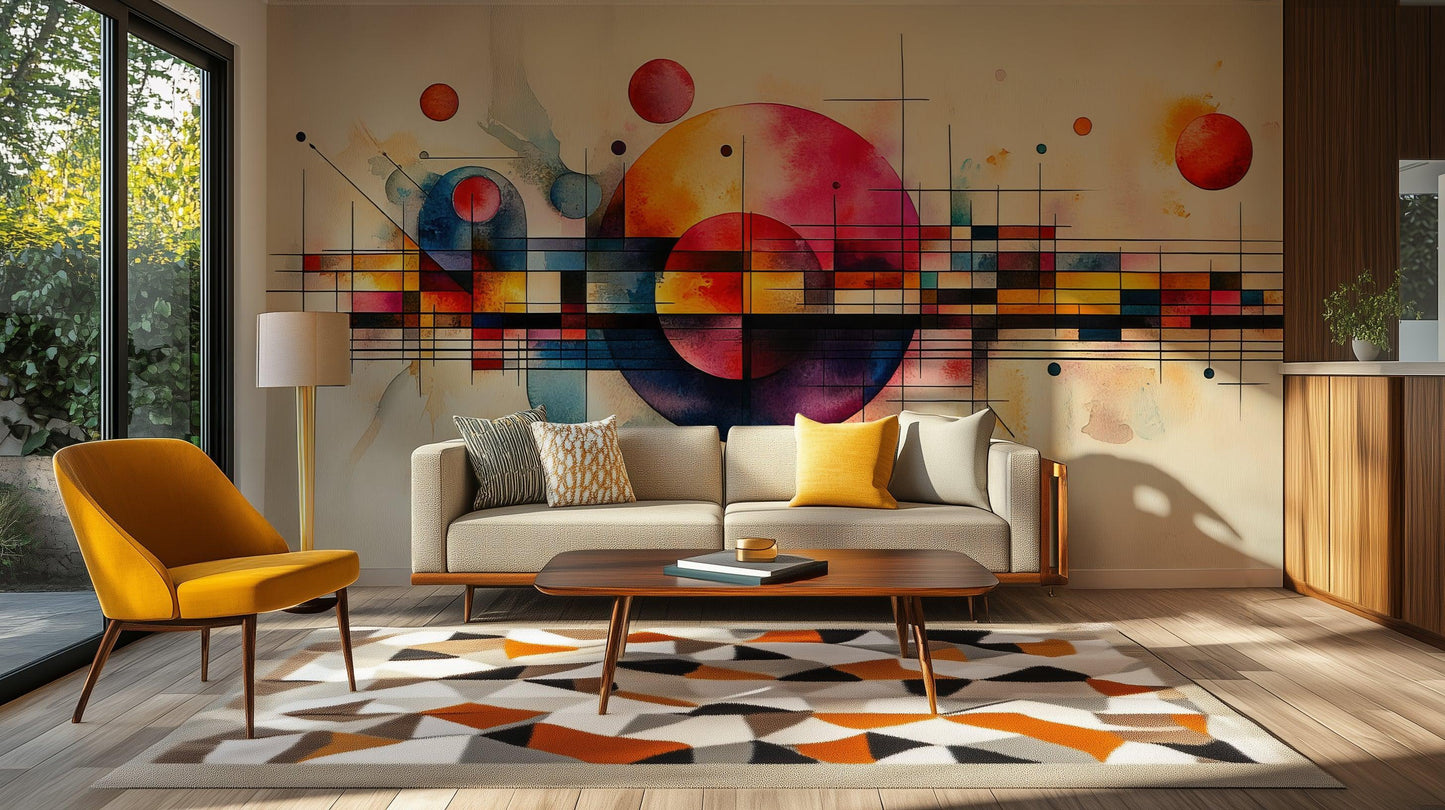 Colorful and Abstract wall mural - XWALLX