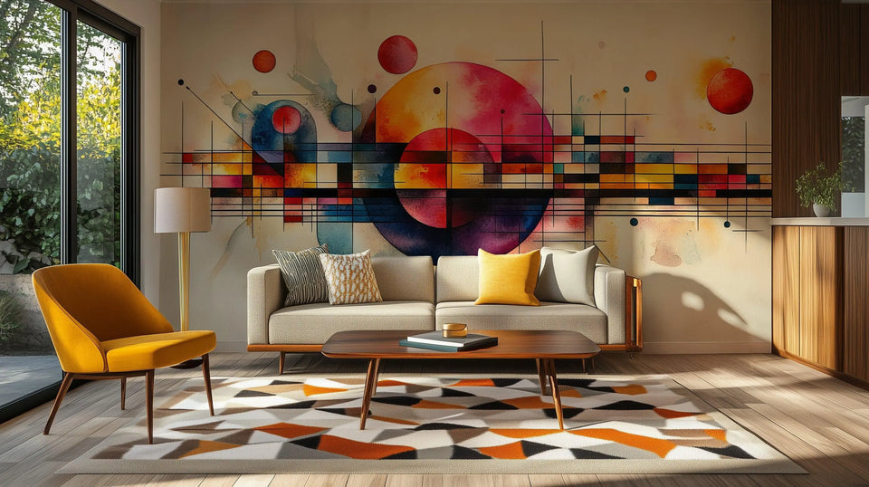 Colorful and Abstract wall mural - XWALLX