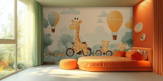 Giraffe wall mural - XWALLX