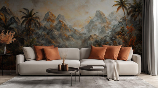 Mountain Jungle wall mural - XWALLX