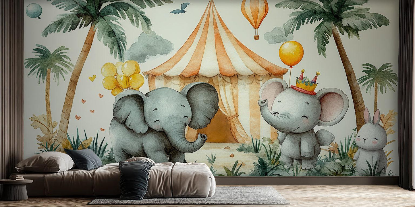 Circus Elephant wall mural - XWALLX