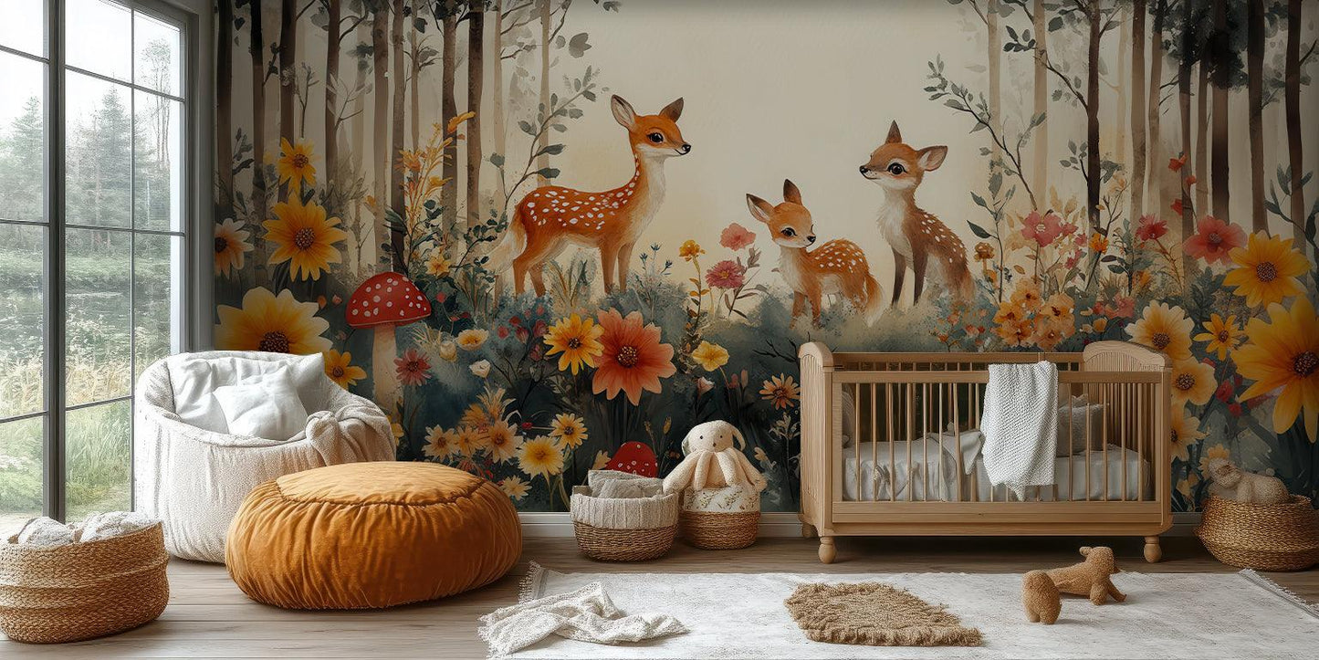 Deer and Fawn wall art - XWALLX