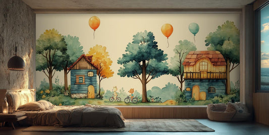 Playful Animal wall mural - XWALLX