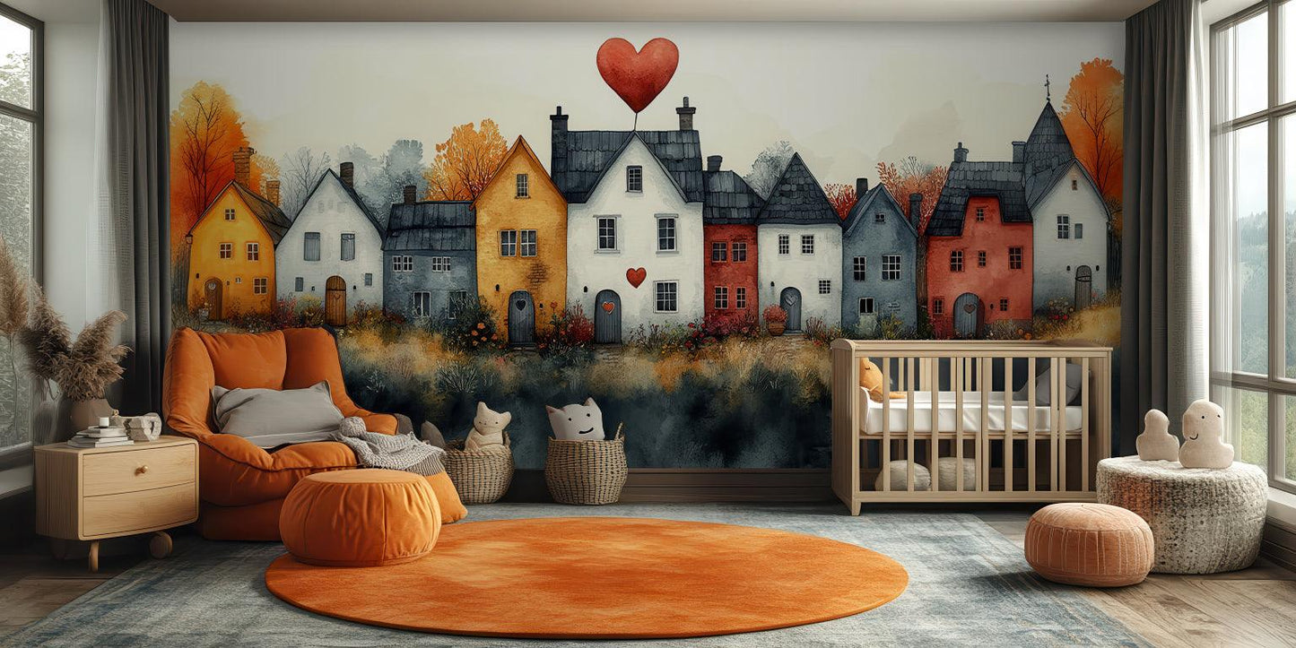 Lovely Village wall art - XWALLX